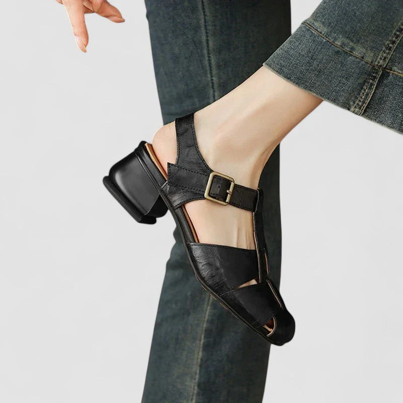 Amelia™ | Zapatos ortopédicos Mary Jane en cuero auténtico