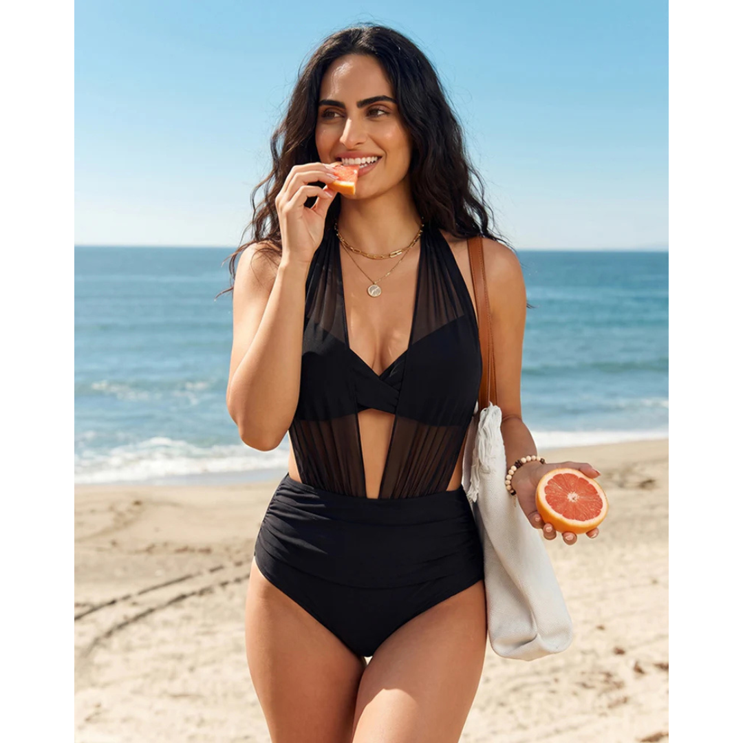 Sabina | Bikini de talle alto 2 en 1 con control de abdomen