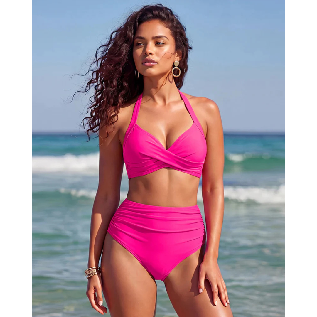 Sabina | Bikini de talle alto 2 en 1 con control de abdomen
