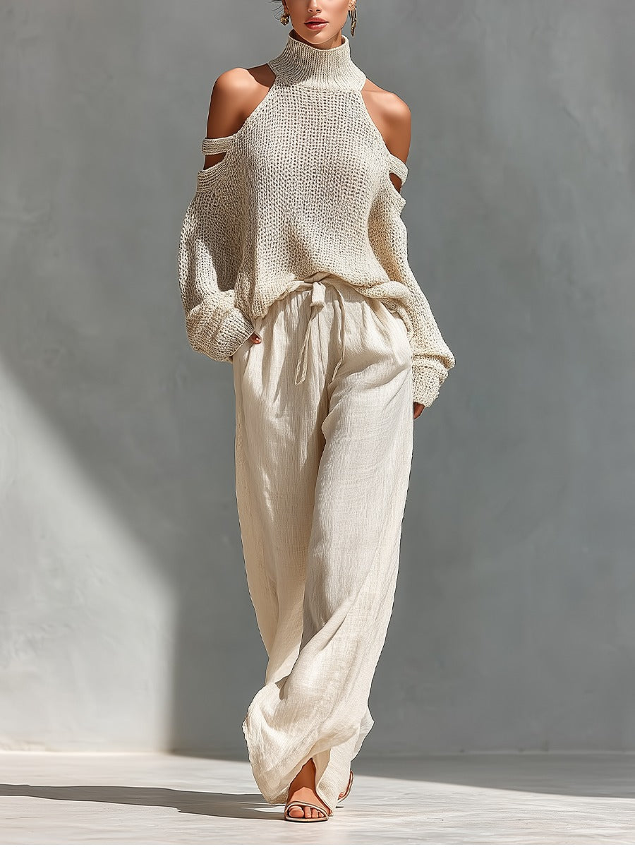 Camila™ | Conjunto de punto y lino a la moda