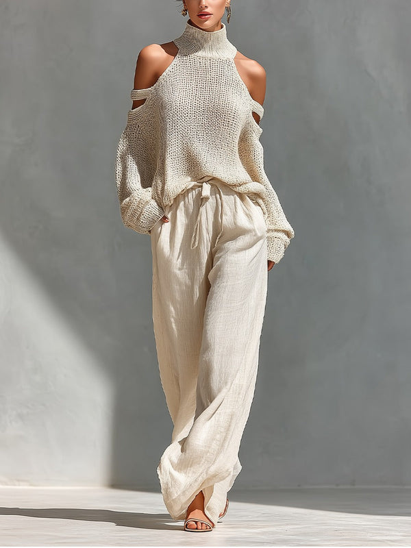 Camila™ | Conjunto de punto y lino a la moda