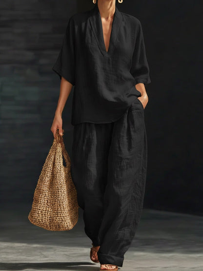 Conjunto informal de dos piezas para mujer
