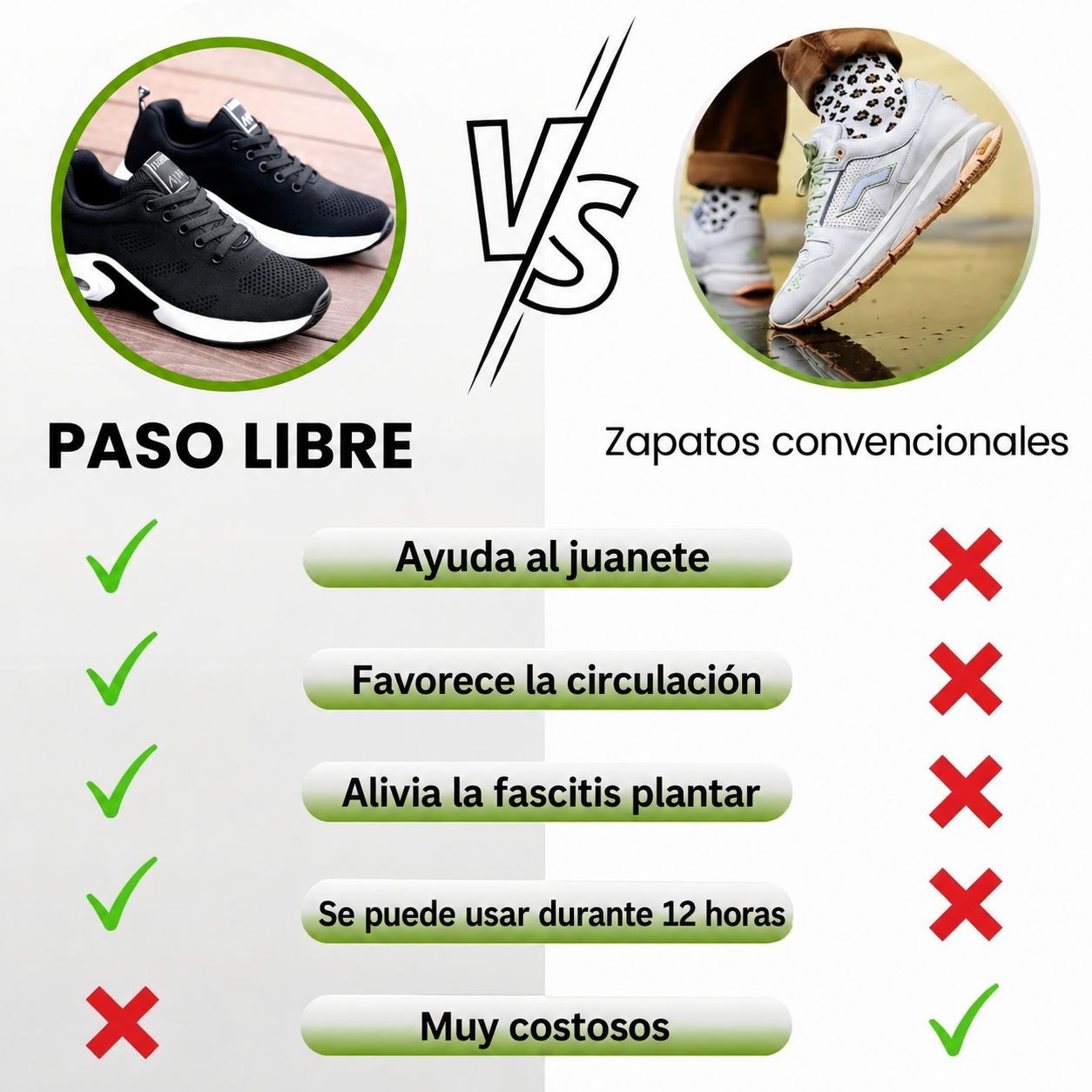 Paso Libre | Zapatos ergonómicos sin dolor