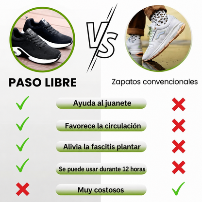 Paso Libre | Zapatos ergonómicos sin dolor