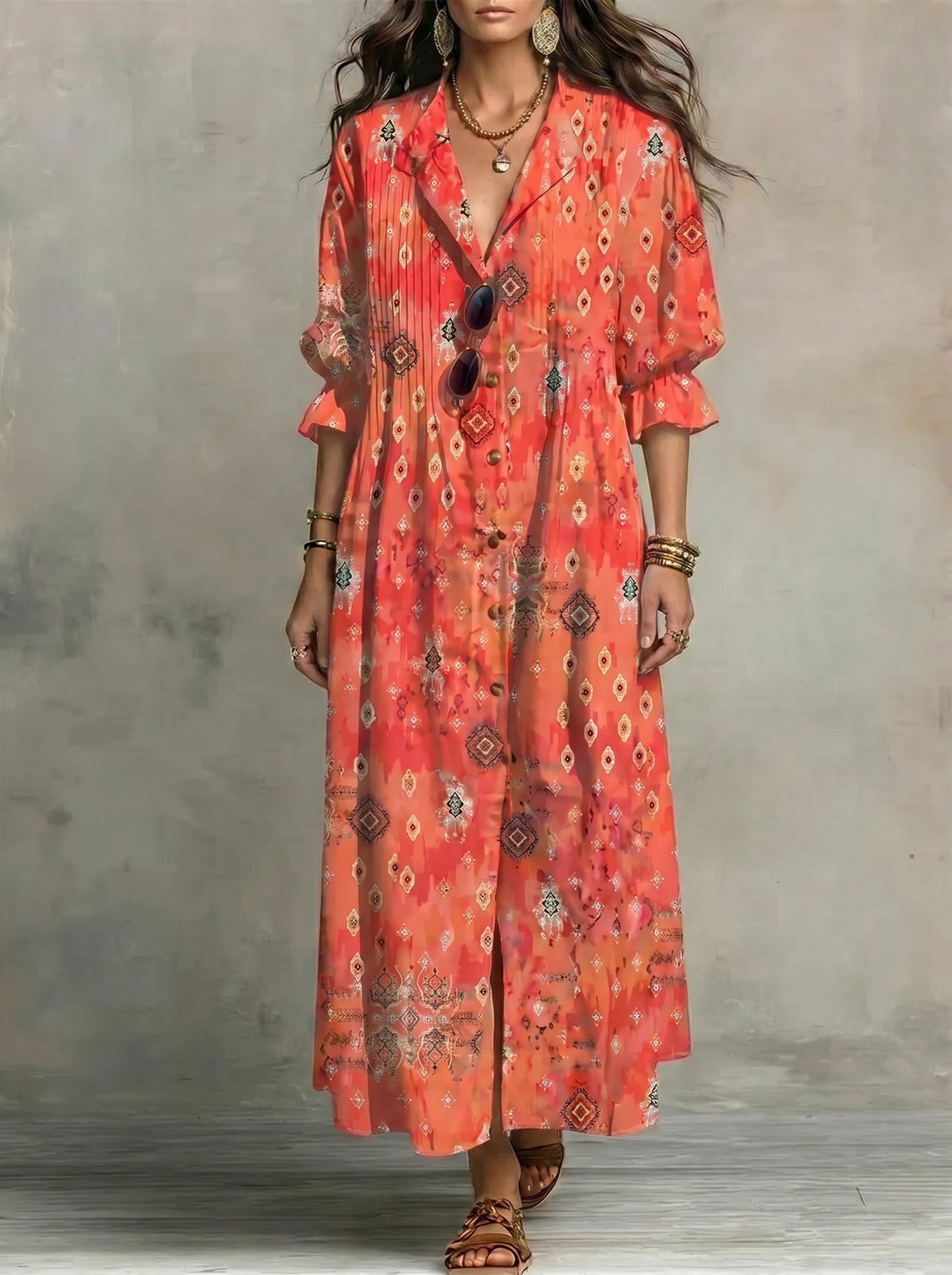 Zaria™ | Vestido largo bohemio y elegante