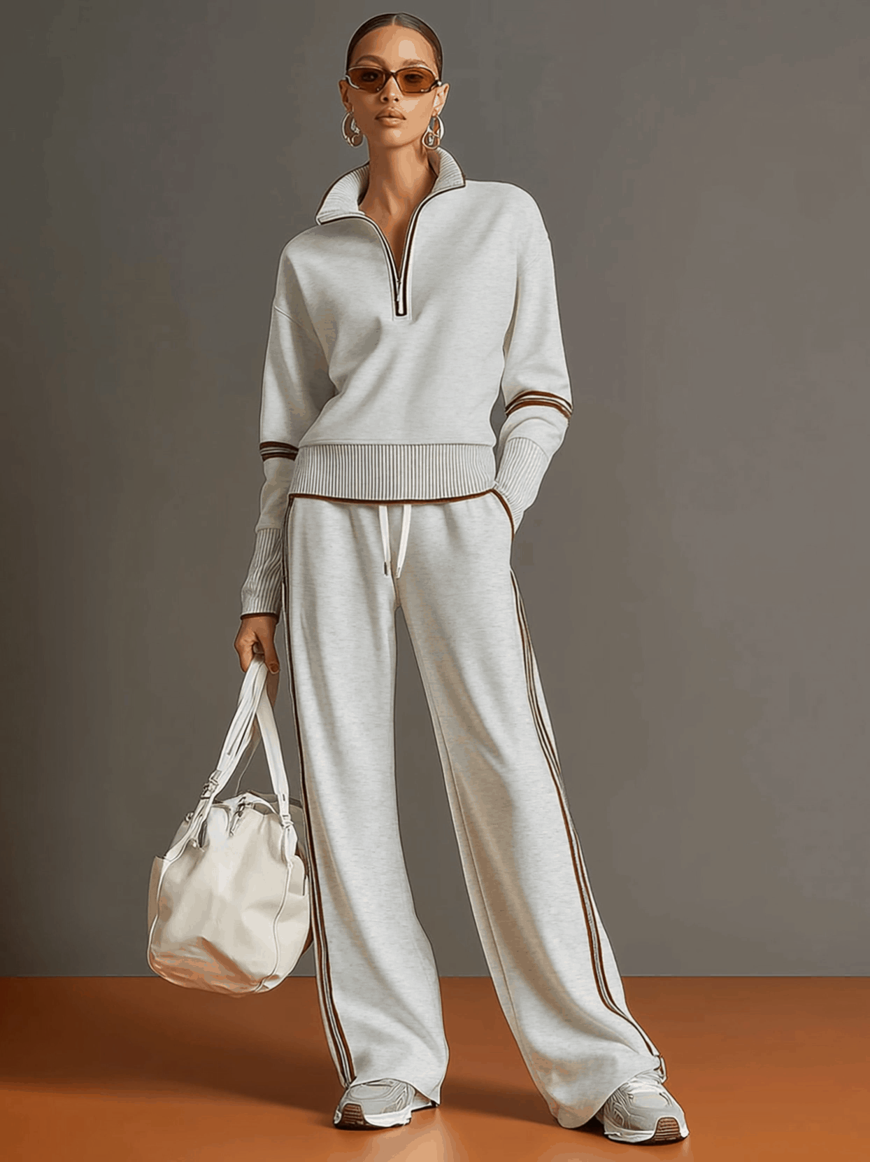 Marieta – Sudadera y pantalones de pierna ancha
