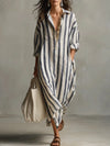 Inma™ | Vestido camisero largo