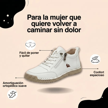 Mila | Zapatillas ortopédicas cómodas + cremallera
