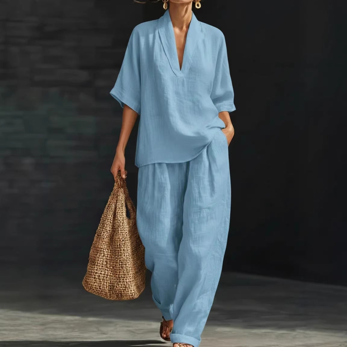 Conjunto informal de dos piezas para mujer