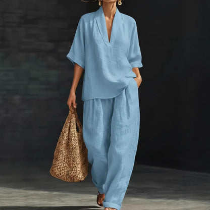 Conjunto informal de dos piezas para mujer