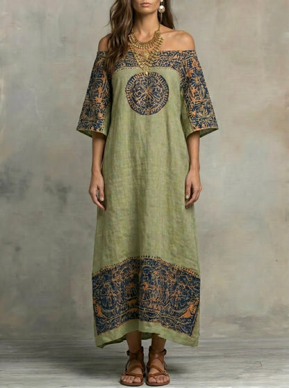 Marina™ | Vestido ancho con estampado