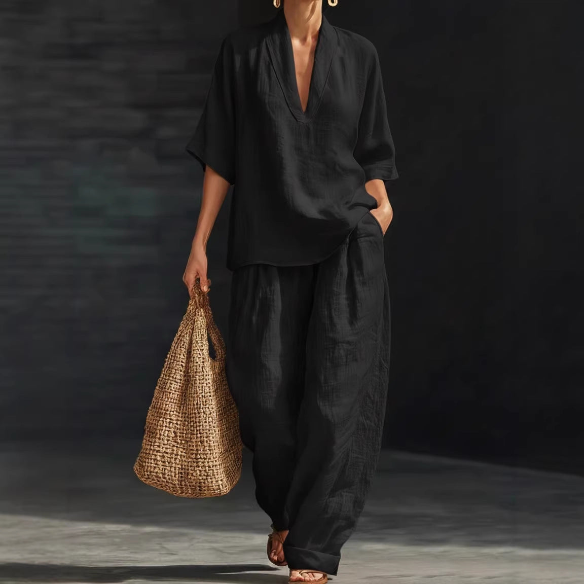 Conjunto informal de dos piezas para mujer