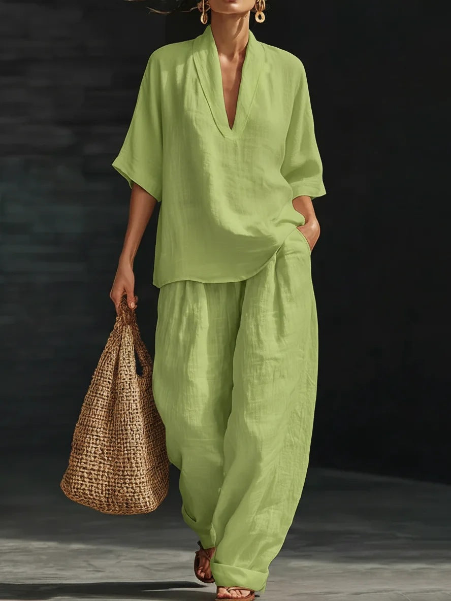 Conjunto informal de dos piezas para mujer
