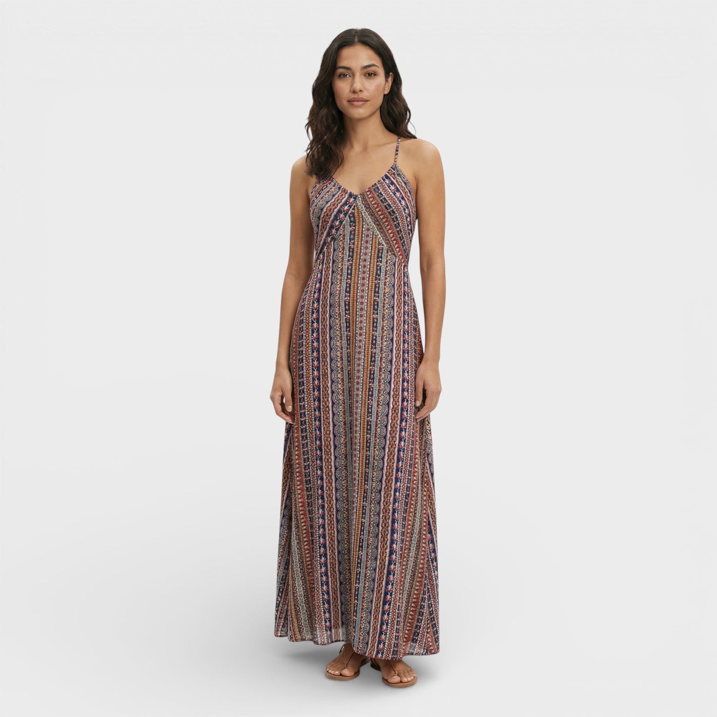 Sira™ | Vestido largo bohemio con estampado étnico