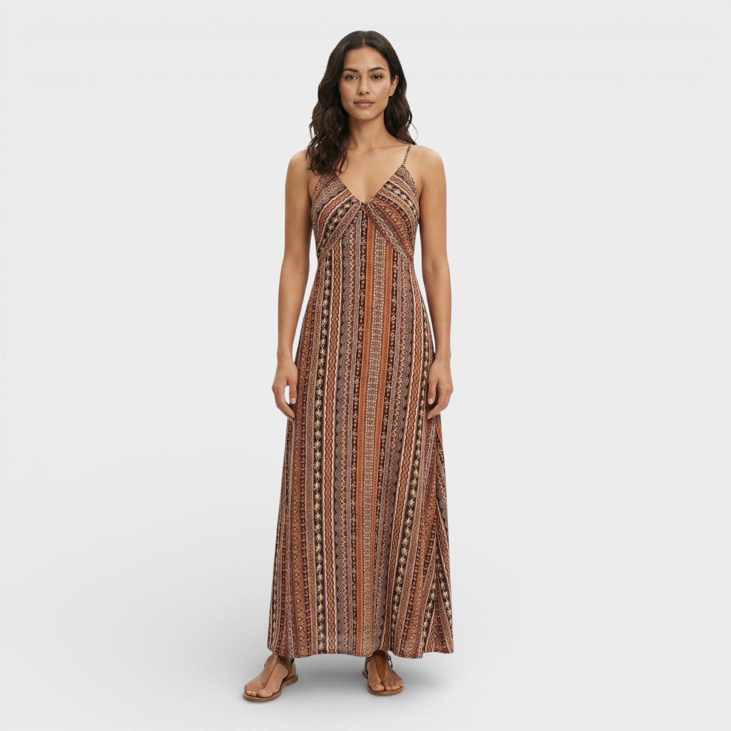 Sira™ | Vestido largo bohemio con estampado étnico