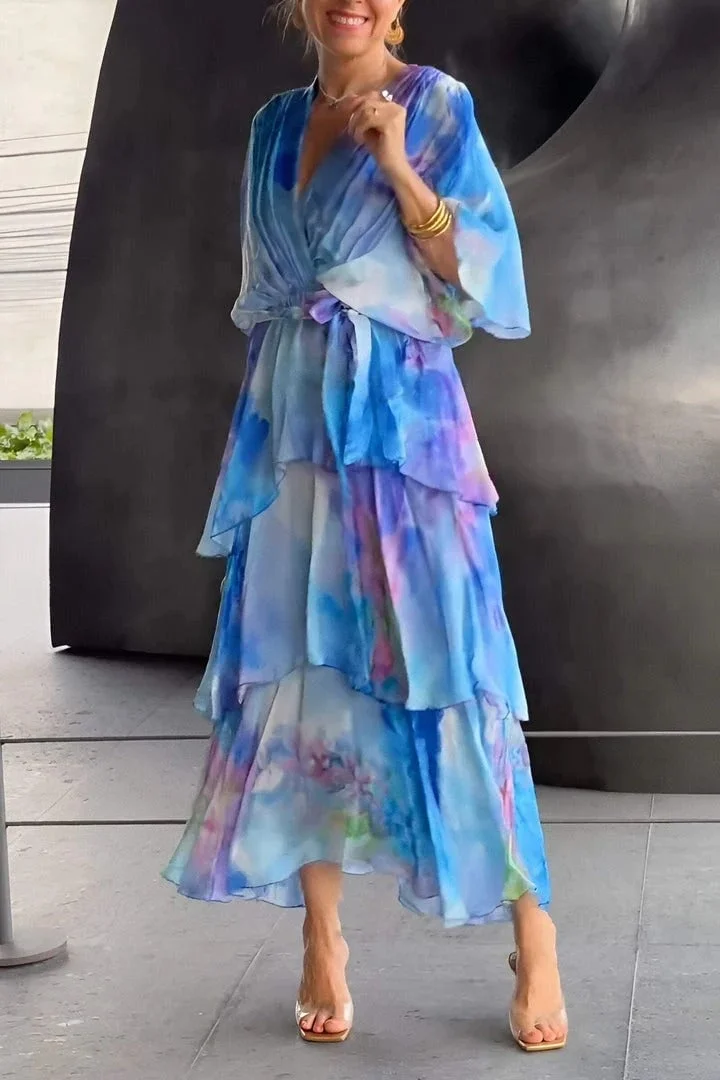 Casa - Vestido elegante de chiffón