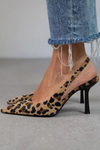 Alba™ | Tacones D´Orsay de leopardo