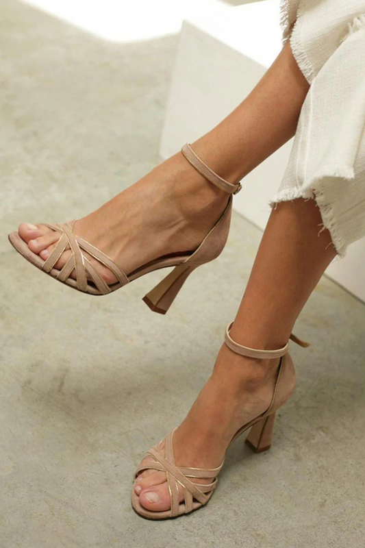 Victoria™ |  Zapatos de tacón fino con punta redonda y diseño patchwork