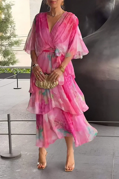 Casa - Vestido elegante de chiffón