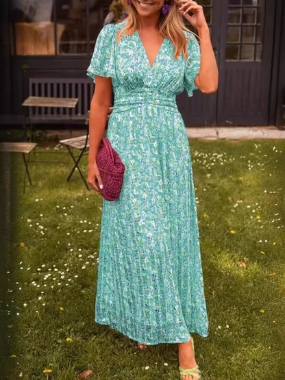 Elvira - Vestido largo y vaporoso con estampado floral