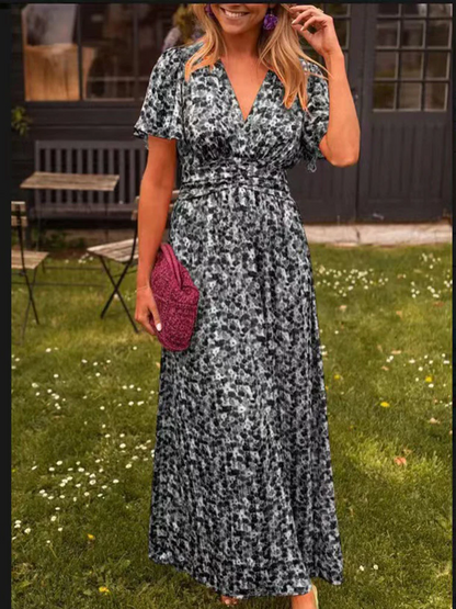 Elvira - Vestido largo y vaporoso con estampado floral