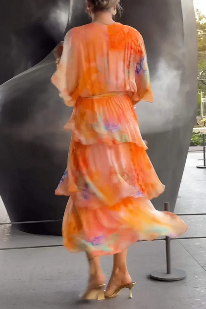Casa - Vestido elegante de chiffón