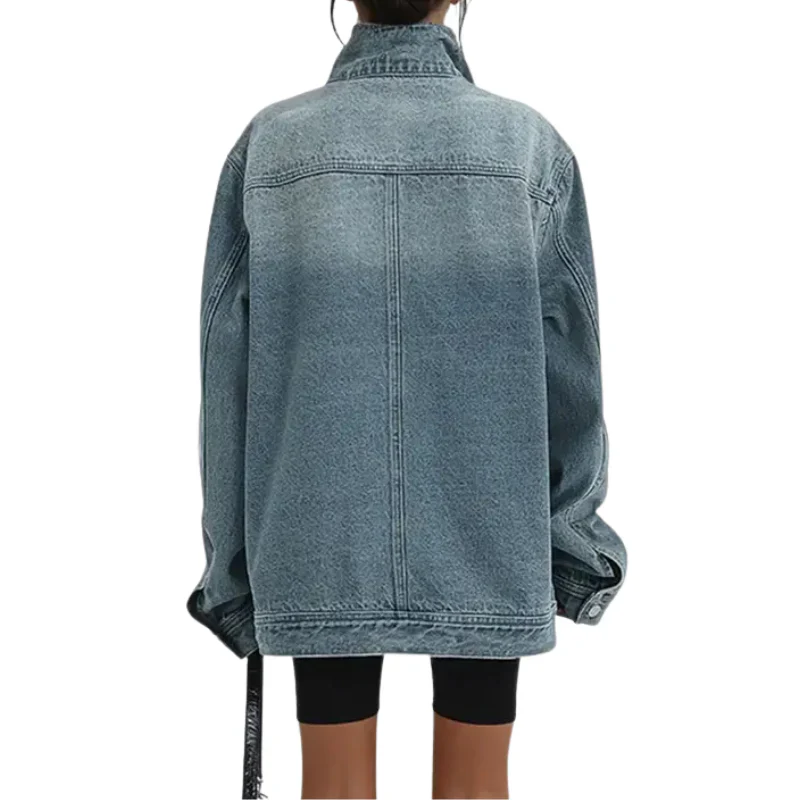 Cleo |  Chaqueta asimétrica urbana con botones
