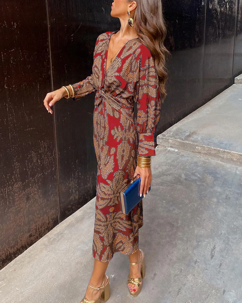 Silvana™ | Vestido midi con estampado