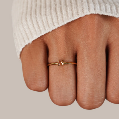 Anillos de oro con piedras de nacimiento
