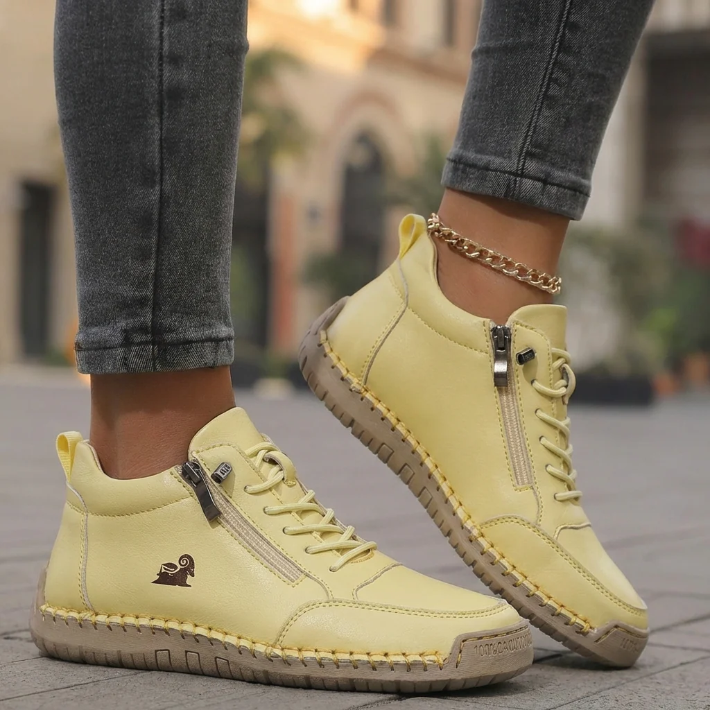 Mila | Zapatillas ortopédicas cómodas + cremallera