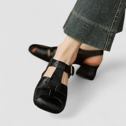 Amelia™ | Zapatos ortopédicos Mary Jane en cuero auténtico