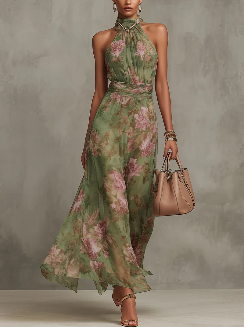 Sofía | Elegante vestido de Primavera con Estampado Floral
