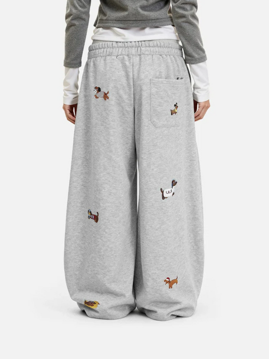 Lucía | Pantalón Chándal Estampado Perrito