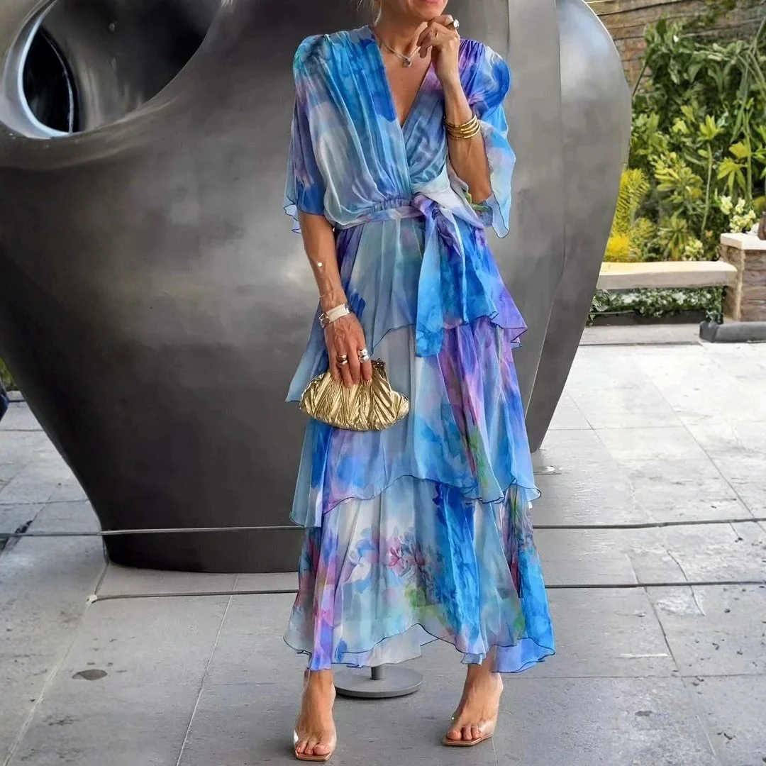Casa - Vestido elegante de chiffón