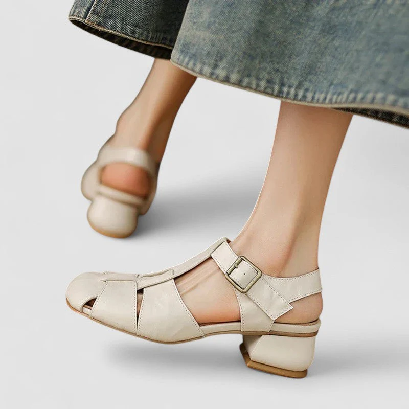 Amelia™ | Zapatos ortopédicos Mary Jane en cuero auténtico
